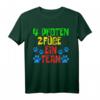 Lustiges 4 Pfoten 2 Füße Team Hundebesitzer T-Shirt - Witziges Geschenk für Gassi-Geher & Hundeliebhaber