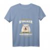 Damen HapFrog T-Shirt mit V-Ausschnitt – Lustiges Samojede Hundebesitzerinnen Geschenk für Hundeliebhaberinnen