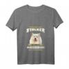Damen HapFrog T-Shirt mit V-Ausschnitt – Lustiges Samojede Hundebesitzerinnen Geschenk für Hundeliebhaberinnen