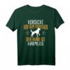 Vorsicht Vor Dem Frauchen Hund Spruch T-Shirt – Lustiges Geschenk für Hundeliebhaber zu Weihnachten & Geburtstag, klassisch geschnitten