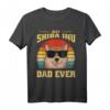 Shiba Inu Hund Welpe Retro Papa Vater Dad Geschenk - Lustiges T-Shirt für Hundehalter, Hundebesitzer & Hundeliebhaber zu Weihnachten, Geburtstag & Vatertag