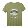 Wer sagt Glück kann man nicht anfassen Hund T-Shirt – Perfektes Geschenk für Hundehalter & Hundeliebhaber zu Weihnachten & Geburtstag