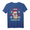 Deutscher Schäferhund Frohe Waunachten Weihnachten Hund Xmas T-Shirt - Lustiges Ugly Sweater Design für Hundeliebhaber, Hundepapas & -mamas