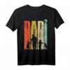 Dad hoch 2 Vater zweifacher Papa mit Hund T-Shirt – Geschenkidee für doppelte Väter, Vatertag & Geburtstag