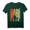 Dad hoch 2 Vater zweifacher Papa mit Hund T-Shirt – Geschenkidee für doppelte Väter, Vatertag & Geburtstag