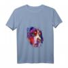 Damen Berner Sennenhund Hunde Frauchen T-Shirt mit V-Ausschnitt – Handgezeichnetes Design für Hundeliebhaberinnen