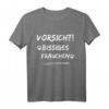 Vorsicht bissiges Frauchen T-Shirt mit lustigem Spruch für Hundebesitzerinnen – Perfekt für Gassi-Gängerinnen kleiner Rassen wie Mops, Chihuahua & Dackel