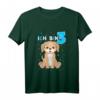 Kinder 3. Geburtstag T-Shirt für Jungen und Mädchen mit Hund - Lustiges Geburtstagsoutfit & Geschenkidee zum 3. Geburtstag