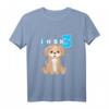 Kinder 3. Geburtstag T-Shirt für Jungen und Mädchen mit Hund - Lustiges Geburtstagsoutfit & Geschenkidee zum 3. Geburtstag