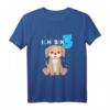 Kinder 3. Geburtstag T-Shirt für Jungen und Mädchen mit Hund - Lustiges Geburtstagsoutfit & Geschenkidee zum 3. Geburtstag