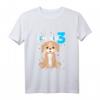 Kinder 3. Geburtstag T-Shirt für Jungen und Mädchen mit Hund - Lustiges Geburtstagsoutfit & Geschenkidee zum 3. Geburtstag