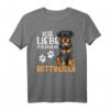Lustiges Rottweiler Ich Liebe Meinen Rottweiler T-Shirt – Perfektes Geschenk für Hundeliebhaber, Hundetrainer & Gassigeher