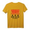 Vorsicht vor dem Frauchen Hund ist Harmlos - Lustiges Hundebesitzerin T-Shirt für Gassi, Spaziergänge & als Geschenk für Hundeliebhaberinnen