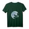 Damen T-Shirt mit Französischer Bulldogge, Vollmond und Hundeliebe - Perfektes Natur- und Tiermotiv Geschenk