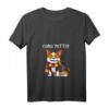 Damen Corgi Potter – Lustiges Hund T-Shirt mit V-Ausschnitt, Geschenk für Corgi-Liebhaber, Tierliebhaber & Humorvolle Hundemotive