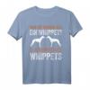 Zwei Whippet Hund Windhund T-Shirt – Lustiges Hundedesign für Hundebesitzer & Hundefreunde