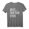 Hund best dog dad T-Shirt – Lustiges Hundevater Shirt mit Knochenumriss für Hundeliebhaber, Labrador- & Retriever-Besitzer