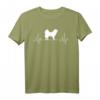 Eurasier Herzschlag EKG Hunde T-Shirt – Klassisches Hundemotiv für Hundehalter und Tierliebhaber