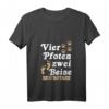 Damen Lustig Hundeliebhaber Frauchen Hundemotive T-Shirt mit V-Ausschnitt – Witziges Geschenk für Hundehalter, Züchter & Hundefreunde