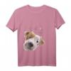 Neugieriger Parson Russell Terrier Hund T-Shirt - Lustiges Design als Geschenk für Hundeliebhaber & Fans der Rasse