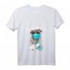 Damen Mops lustiges Hund Iiih Menschen trägt Gesichtsmaske T-Shirt mit V-Ausschnitt – Humorvolles Masken-Design für Hundeliebhaber