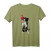 Shirt mit Border Collie Hund und Herz - Lustiges Hundemotiv Sweatshirt für Hundeliebhaber, Hundemama & Hundepapa, Kunterbuntes Gassi-Gang Outfit