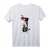 Shirt mit Border Collie Hund und Herz - Lustiges Hundemotiv Sweatshirt für Hundeliebhaber, Hundemama & Hundepapa, Kunterbuntes Gassi-Gang Outfit