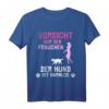 Damen Vorsicht Vor Dem Frauchen Hund Ist Harmlos T-Shirt - Lustiges Geschenk für Hundeliebhaberinnen zu Weihnachten, Geburtstag & Muttertag