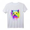 Splash Art West Highland Terrier Geschenkidee Hunde T-Shirt – Perfekt für Hundeliebhaber, Hundebesitzer & als Geschenk zum Geburtstag oder Weihnachten