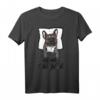 Offizielles Schlafshirt französische Bulldogge Frenchie – Bequemer Hundeschlafanzug als Geschenk für Bulldoggen-Fans, Weihnachten & Geburtstag