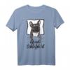 Offizielles Schlafshirt französische Bulldogge Frenchie – Bequemer Hundeschlafanzug als Geschenk für Bulldoggen-Fans, Weihnachten & Geburtstag