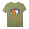 Offizielles Schlafshirt Pyjama Nachthemd mit Katze und Hund – Lustiges Geschenk für Langschläfer, Morgenmuffel und Tierliebhaber
