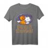 Offizielles Schlafshirt Pyjama Nachthemd mit Katze und Hund – Lustiges Geschenk für Langschläfer, Morgenmuffel und Tierliebhaber