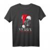 Santa Border Terrier Merry Christmas Hunde T-Shirt - Lustiges Weihnachtsgeschenk für Hundeliebhaber & Border Terrier Fans