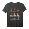 Lustiges Hundeyoga T-Shirt mit Meditativen Posen – Perfektes Geschenk für Hunde- und Yoga-Liebhaber zum HapFrog