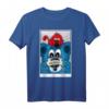 Großer blauer Bär & kleiner roter Hund - Handgezeichnetes Polaroid-Foto T-Shirt für coole Kids