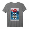 Großer blauer Bär & kleiner roter Hund - Handgezeichnetes Polaroid-Foto T-Shirt für coole Kids