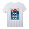 Großer blauer Bär & kleiner roter Hund - Handgezeichnetes Polaroid-Foto T-Shirt für coole Kids