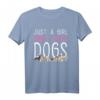 Nur ein Mädchen, das Hunde liebt - Lustiges Welpen T-Shirt für Hundeliebhaberinnen und Hundemamas