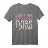 Nur ein Mädchen, das Hunde liebt - Lustiges Welpen T-Shirt für Hundeliebhaberinnen und Hundemamas