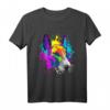 Splash Art Bullterrier Hundehalter Geschenkidee - Lustiges farbenfrohes Hunde T-Shirt für Hundeliebhaber, Hundehalter & Hundetreffen