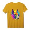 Splash Art Bullterrier Hundehalter Geschenkidee - Lustiges farbenfrohes Hunde T-Shirt für Hundeliebhaber, Hundehalter & Hundetreffen