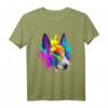 Splash Art Bullterrier Hundehalter Geschenkidee - Lustiges farbenfrohes Hunde T-Shirt für Hundeliebhaber, Hundehalter & Hundetreffen