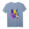 Splash Art Bullterrier Hundehalter Geschenkidee - Lustiges farbenfrohes Hunde T-Shirt für Hundeliebhaber, Hundehalter & Hundetreffen