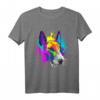 Splash Art Bullterrier Hundehalter Geschenkidee - Lustiges farbenfrohes Hunde T-Shirt für Hundeliebhaber, Hundehalter & Hundetreffen