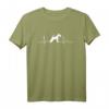 Foxterrier Rauhaar Heartbeat Herz Hunde T-Shirt – Perfektes Geschenk für Hundeliebhaber, Herrchen und Frauchen