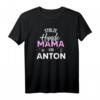 Stolze Hundemama von Anton - Personalisierte Hundeliebe T-Shirt für Hundehalterinnen und Hundeliebhaberinnen