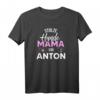 Stolze Hundemama von Anton - Personalisierte Hundeliebe T-Shirt für Hundehalterinnen und Hundeliebhaberinnen