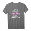 Stolze Hundemama von Anton - Personalisierte Hundeliebe T-Shirt für Hundehalterinnen und Hundeliebhaberinnen