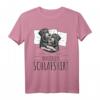 Offizielles Schlafshirt Zwergschnauzer Hunde – Bequemes Hundeliebhaber Oberteil für Morgenmuffel, Schlafmützen & Hundebesitzer, Geschenkidee für Familie & Freunde